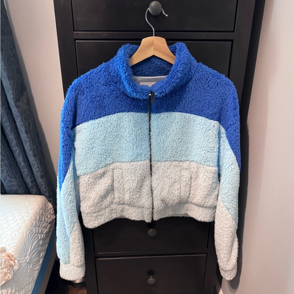 Cozy Little Blue Teddy Jacket